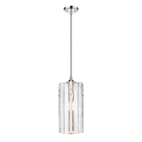 Z-Lite Polished Nickel Alverton 1-Light Pendant