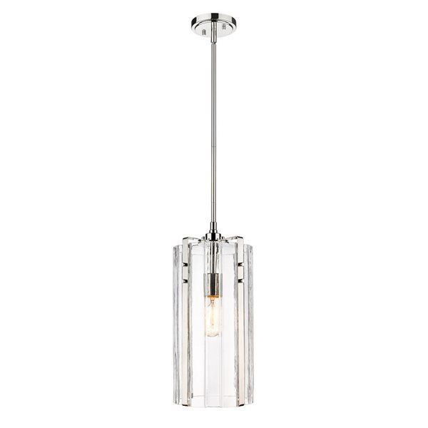 Z-Lite Polished Nickel Alverton 1-Light Pendant