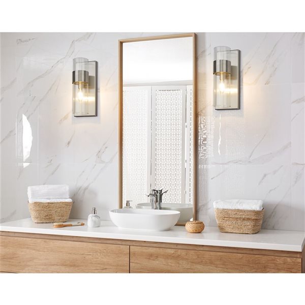 Z-Lite Brushed Nickel Lawson 1-Light Wall Sconce