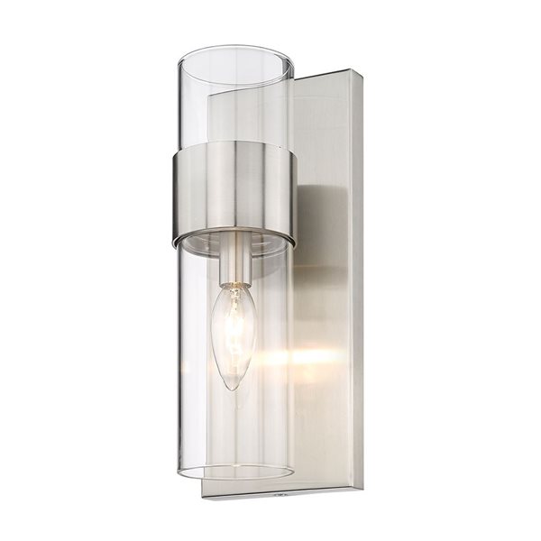 Z-Lite Brushed Nickel Lawson 1-Light Wall Sconce