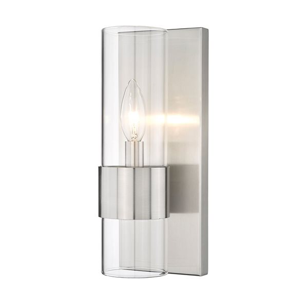 Z-Lite Brushed Nickel Lawson 1-Light Wall Sconce