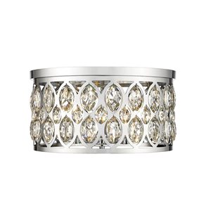 Z-Lite Chrome Dealey 5-Light Flush Mount