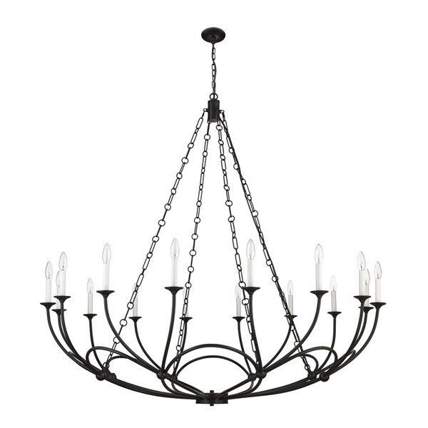 Z-Lite Matte Black Arabella 16-Light Chandelier