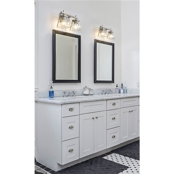 Z-Lite Brushed Nickel Lauren 2-Light Vanity