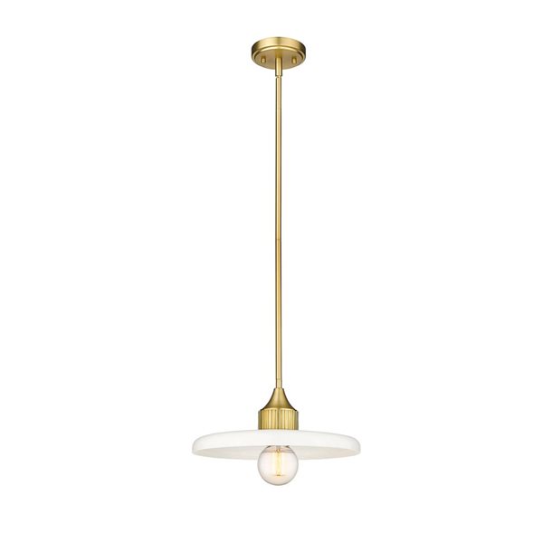 Z-Lite Olde Brass Paloma 1-Light Pendant