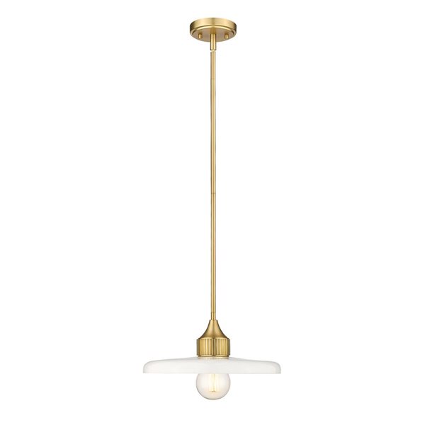 Z-Lite Olde Brass Paloma 1-Light Pendant