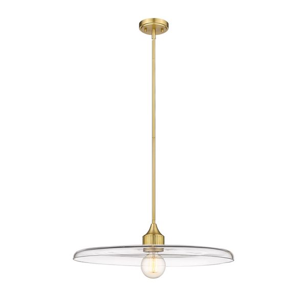 Z-Lite Olde Brass Paloma 1-Light Pendant