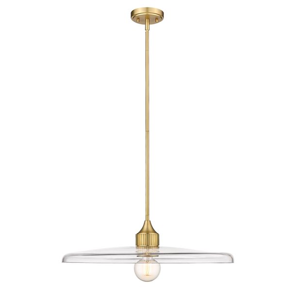 Z-Lite Olde Brass Paloma 1-Light Pendant