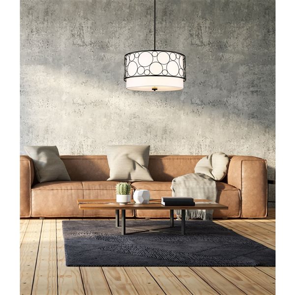 Z-Lite Matte Black Kendall 4-Light Pendant