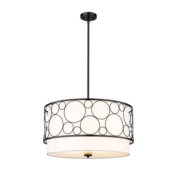 Z-Lite Matte Black Kendall 4-Light Pendant