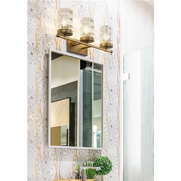 Z-Lite Heirloom Gold Archer 3-Light Vanity