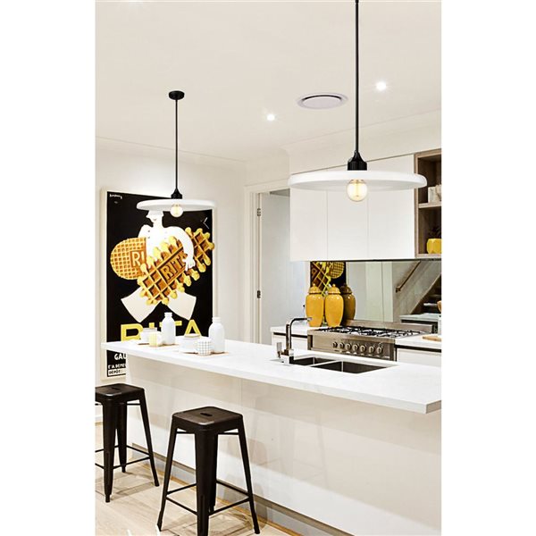 Z-Lite Matte Black Paloma 1-Light Pendant