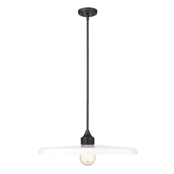 Z-Lite Matte Black Paloma 1-Light Pendant