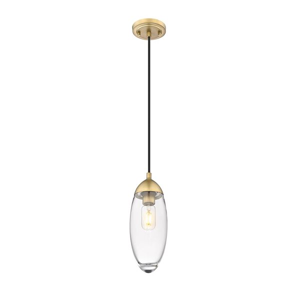 Z-Lite Rubbed Brass Arden 1-Light Pendant