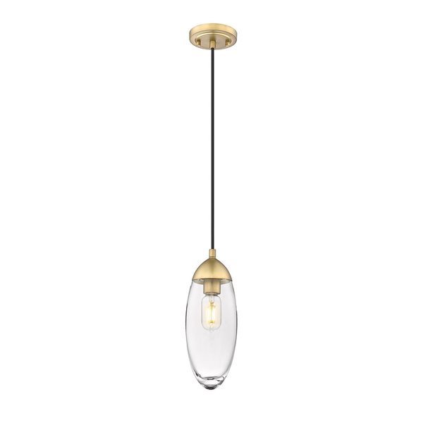 Z-Lite Rubbed Brass Arden 1-Light Pendant