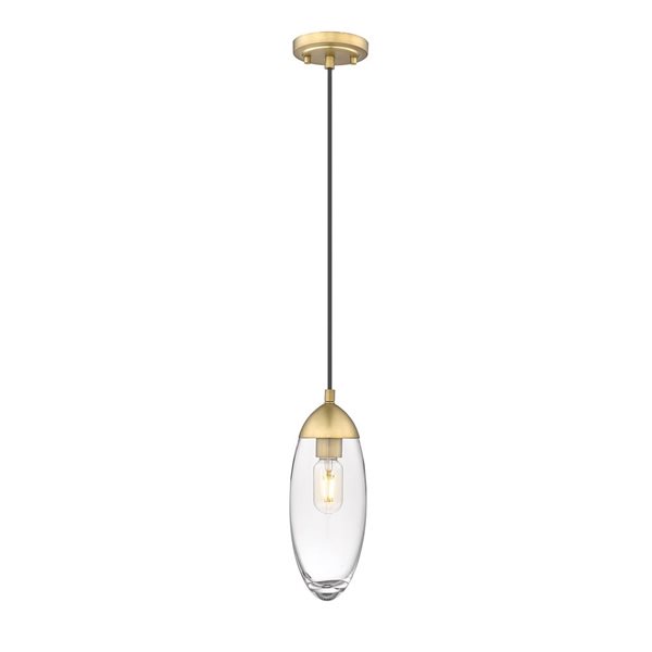 Z-Lite Rubbed Brass Arden 1-Light Pendant