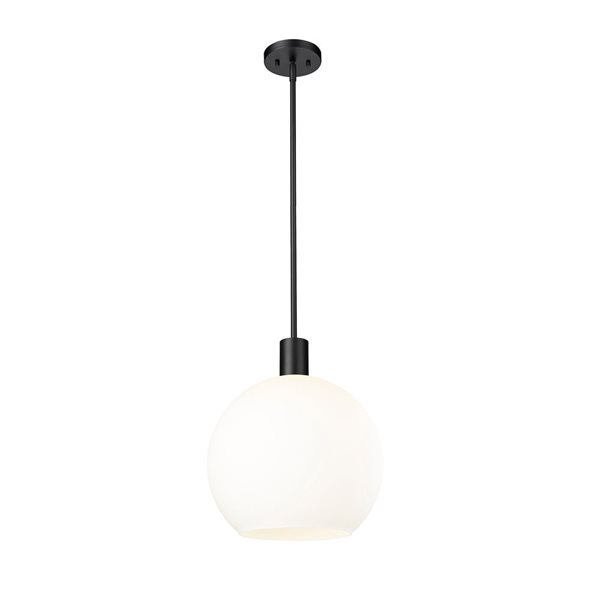 Z-Lite Matte Black Margo 1-Light Pendant