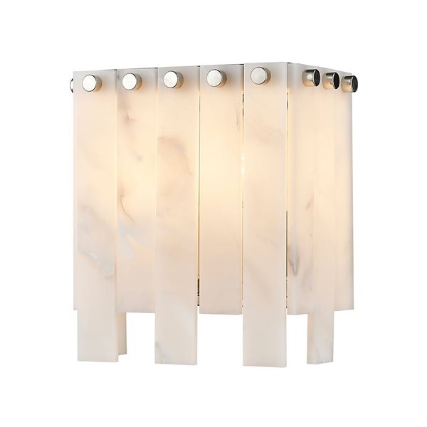 Z-Lite Polished Nickel Viviana 2-Light Wall Sconce
