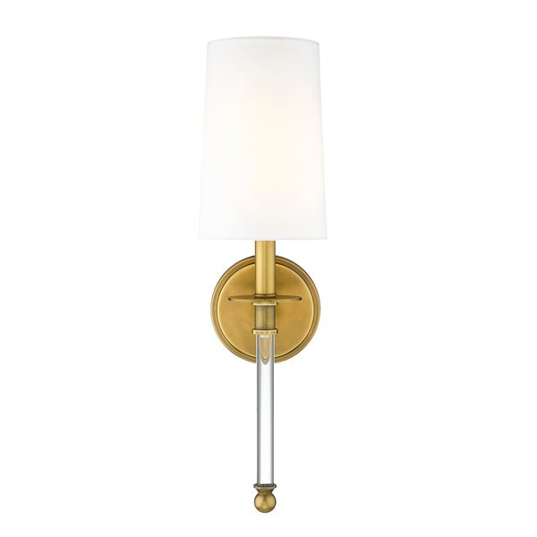 Z-Lite Rubbed Brass Mila 1-Light Wall Sconce