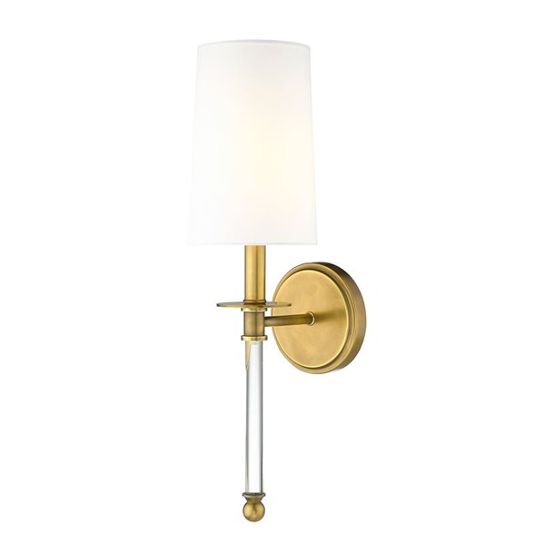 Z-Lite Rubbed Brass Mila 1-Light Wall Sconce