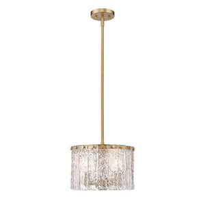 Z-Lite Modern Gold Glacier 3-Light Pendant