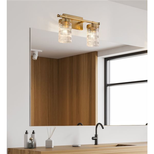 Z-Lite Heirloom Gold Archer 2-Light Vanity