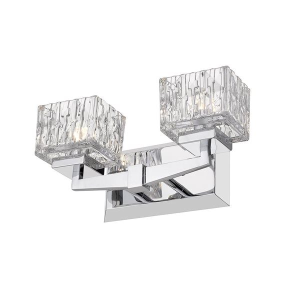 Z-Lite Chrome Rubicon 2-Light Vanity