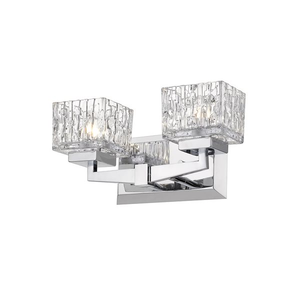 Z-Lite Chrome Rubicon 2-Light Vanity