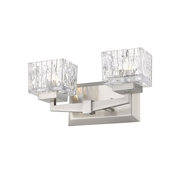 Z-Lite Brushed Nickel Rubicon 2-Light Vanity