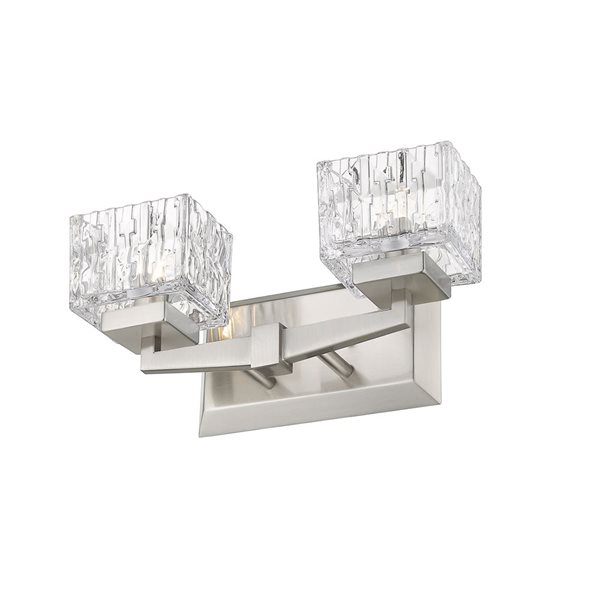 Z-Lite Brushed Nickel Rubicon 2-Light Vanity