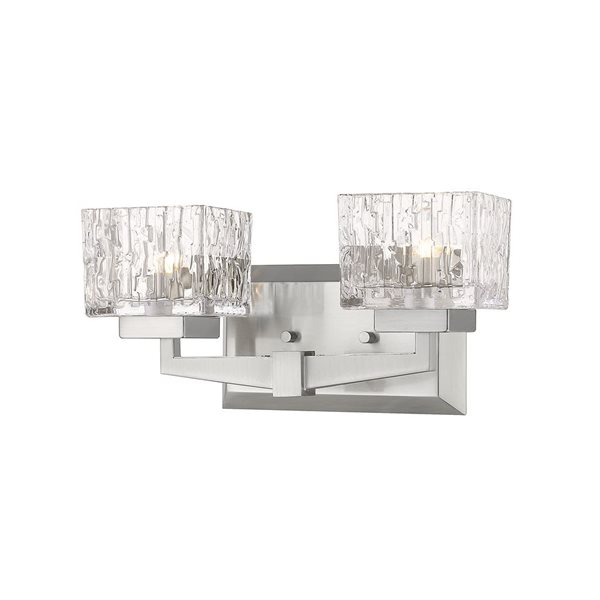 Z-Lite Brushed Nickel Rubicon 2-Light Vanity