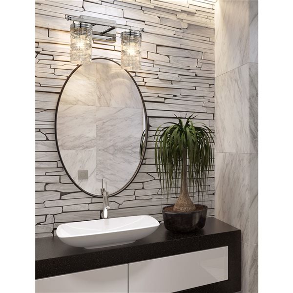 Z-Lite Polished Nickel Archer 2-Light Vanity