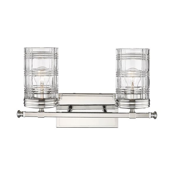 Z-Lite Polished Nickel Archer 2-Light Vanity