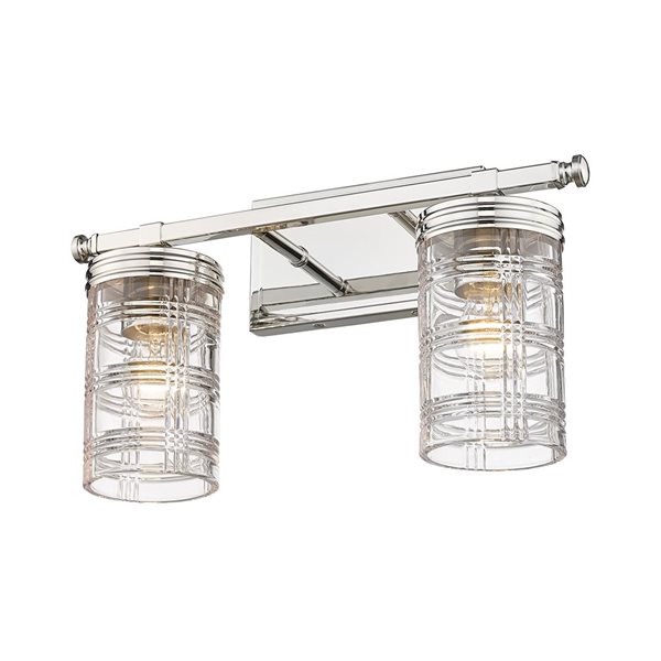 Z-Lite Polished Nickel Archer 2-Light Vanity