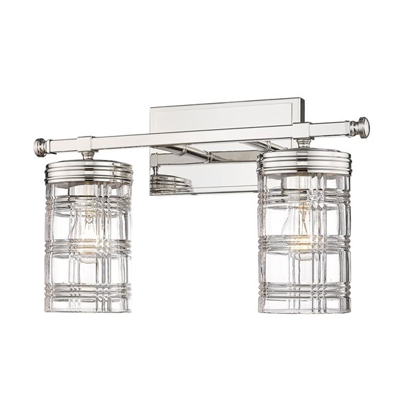 Z-Lite Polished Nickel Archer 2-Light Vanity