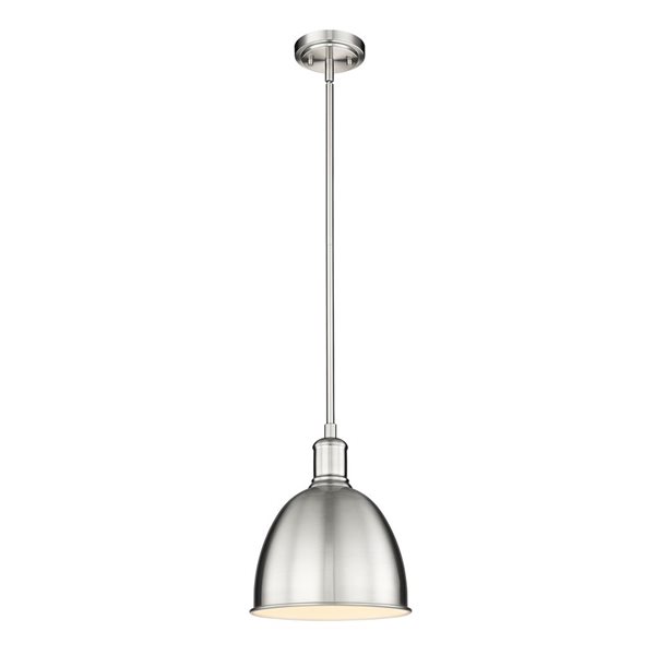 Z-Lite Brushed Nickel Sawyer 1-Light Pendant