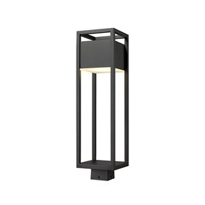 Z-Lite Black Barwick 1-Light Outdoor Post Mount Fixture