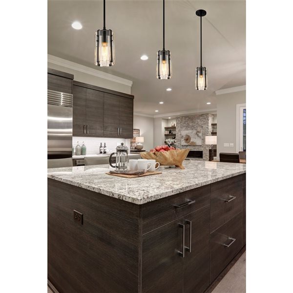 Z-Lite Matte Black Alverton 1-Light Mini Pendant