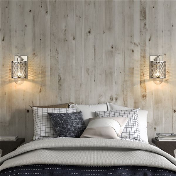 Z-Lite Polished Nickel Kipton 1-Light Wall Sconce