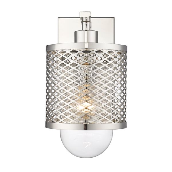 Z-Lite Polished Nickel Kipton 1-Light Wall Sconce