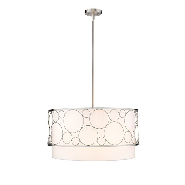 Z-Lite Brushed Nickel Kendall 4-Light Pendant