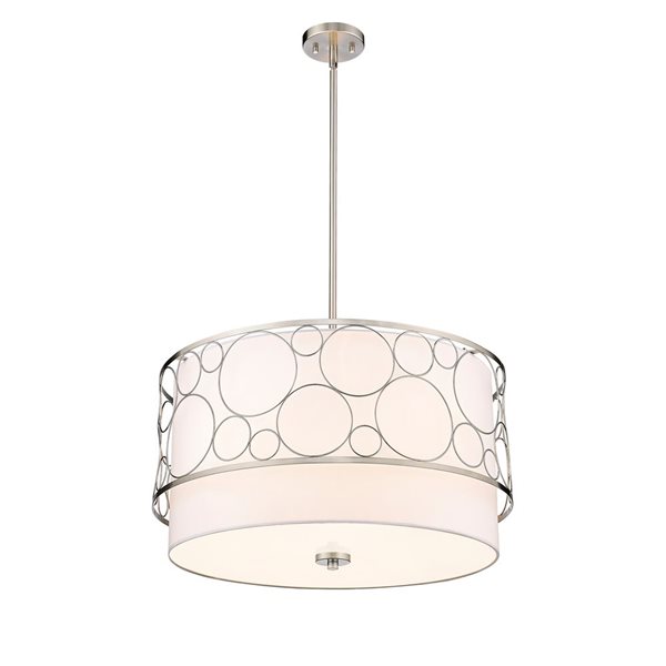 Z-Lite Brushed Nickel Kendall 4-Light Pendant