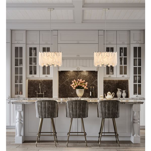 Z-Lite Polished Nickel Viviana 4-Light Pendant