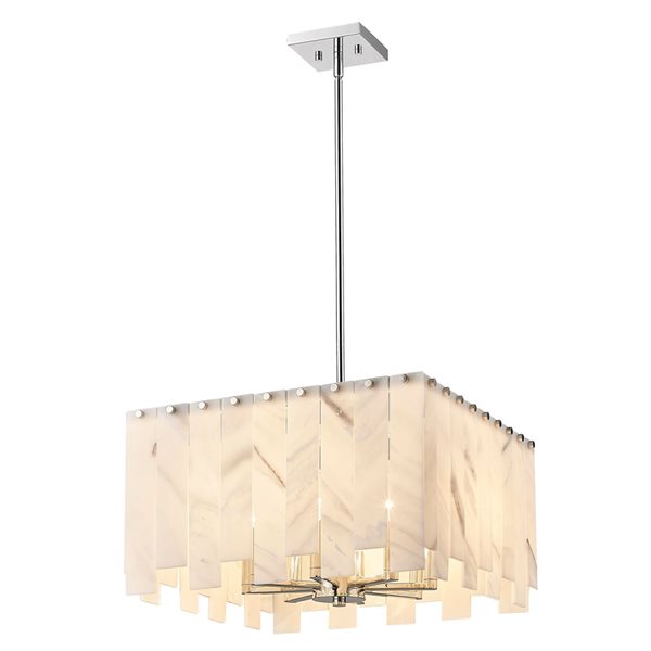 Z-Lite Polished Nickel Viviana 4-Light Pendant