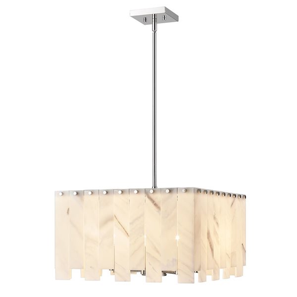 Z-Lite Polished Nickel Viviana 4-Light Pendant