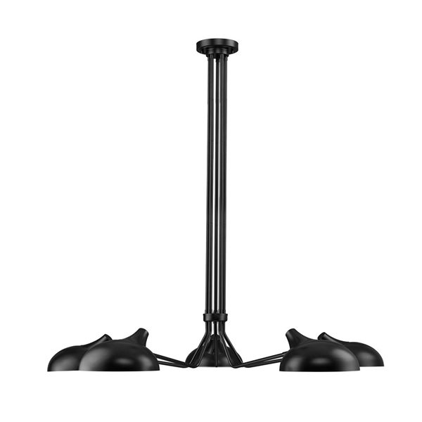 Z-Lite Matte Black Bellamy 5-Light Pendant