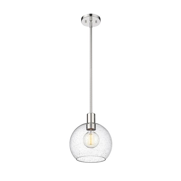 Z-Lite Polished Nickel Margo 1-Light Pendant