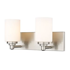 Z-Lite Brushed Nickel Soledad 2-Light Vanity