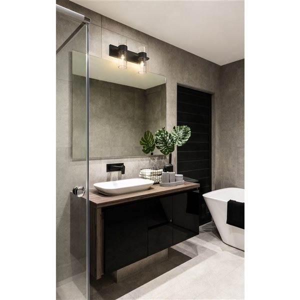 Z-Lite Matte Black Lawson 2-Light Vanity