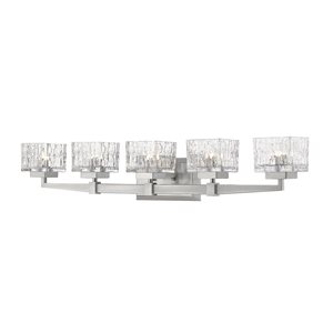 Z-Lite Brushed Nickel Rubicon 5-Light Vanity